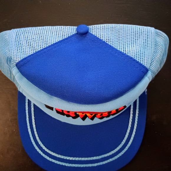 Blue Hawaii Trucker Hat with Rainbow Embroidery - Picture 3 of 10